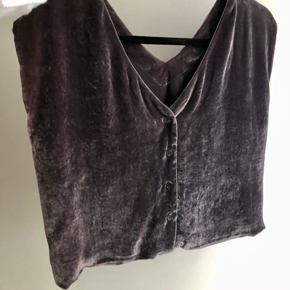 Rachel Comey Purple Velvet Cami